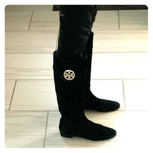 Tory Burch comfortable and trendy suede boots